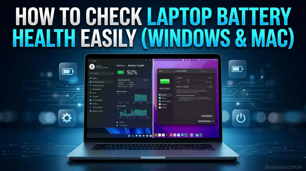 how to check laptop battery health