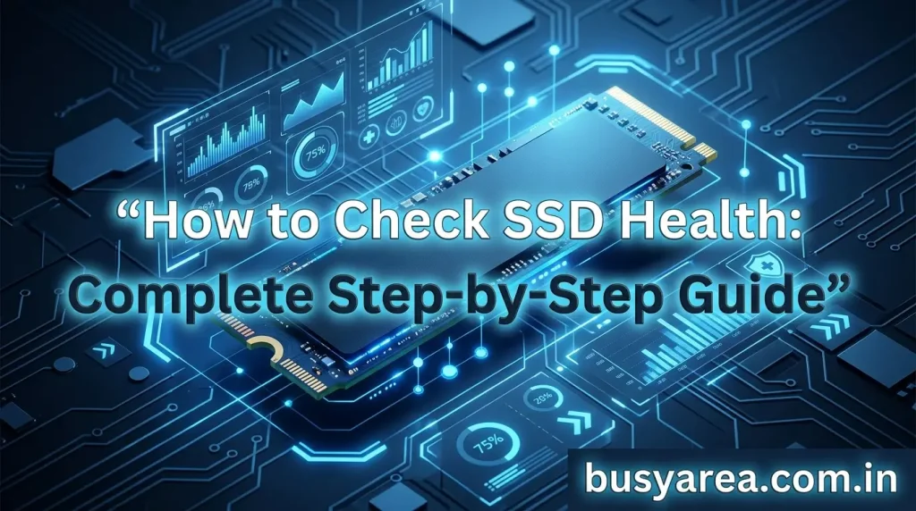 how to check ssd health