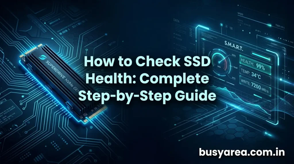 how to check ssd health