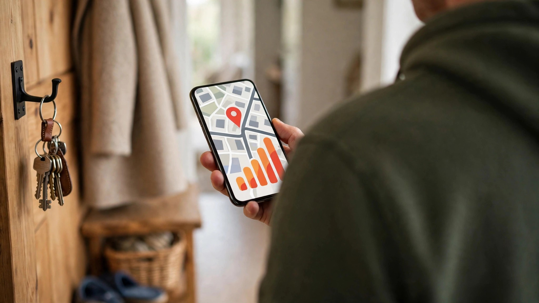 Checking how to see how busy a place is on Google Maps from home before leaving
