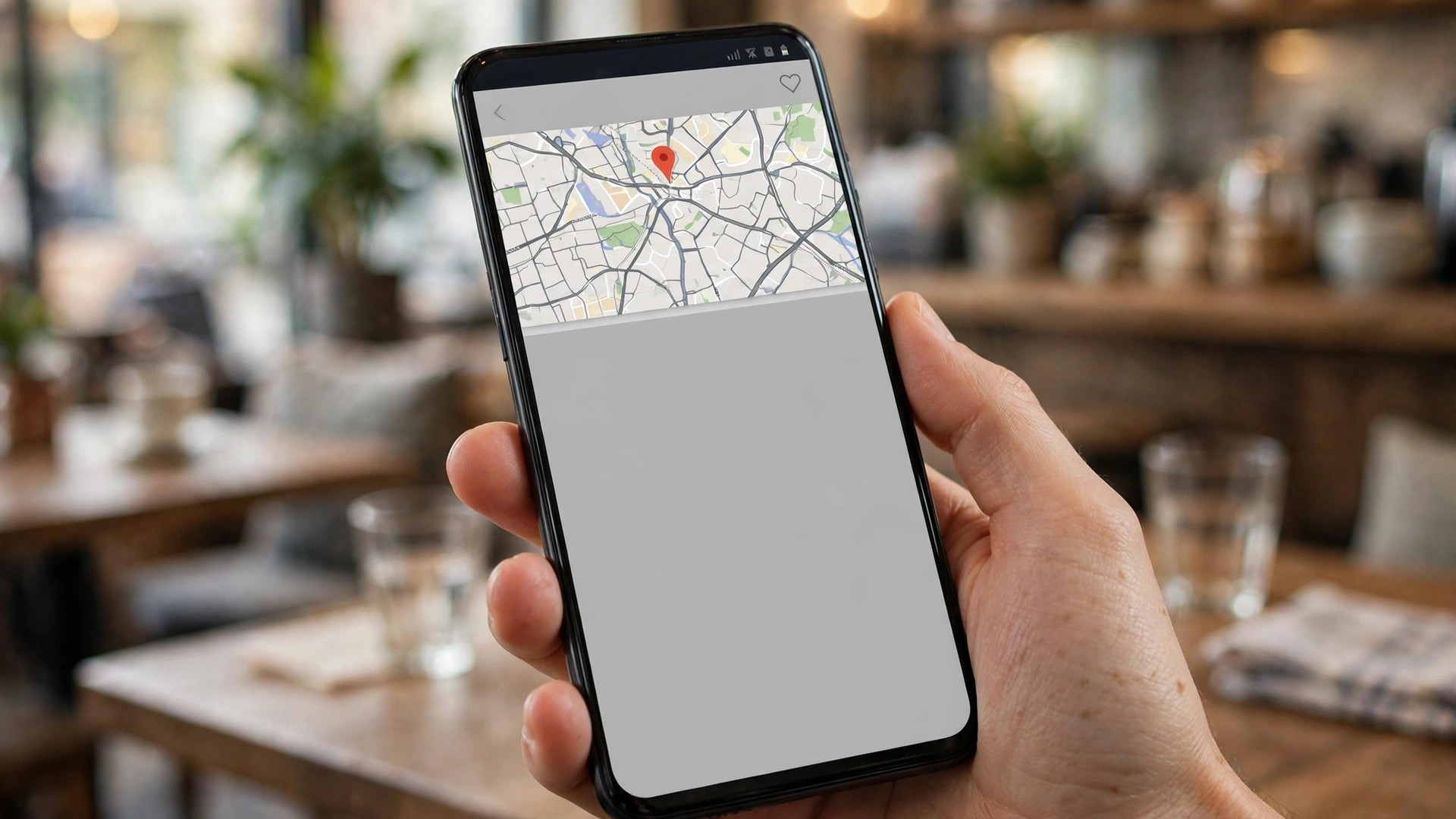 Google Maps popular times not showing: a place page with a blank space where the graph should be