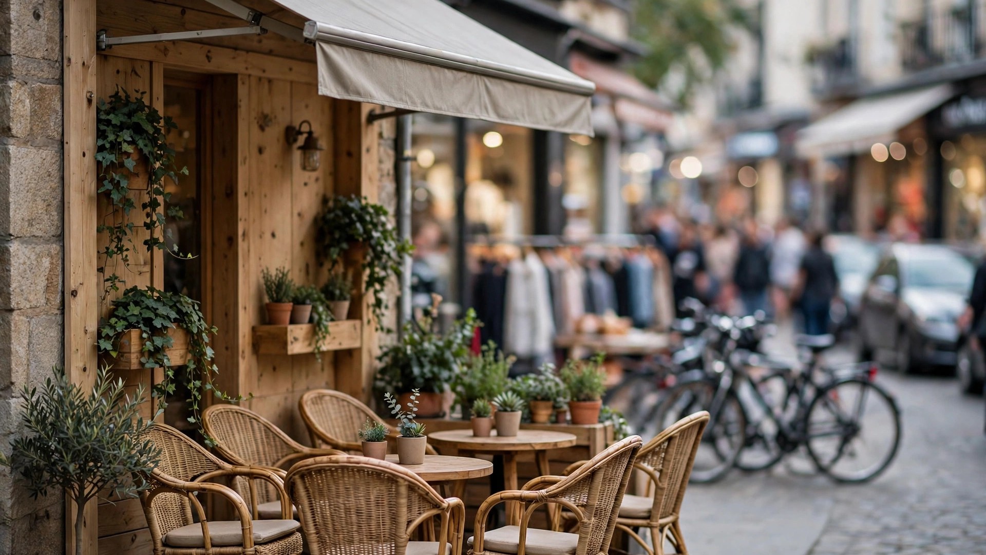 One quiet cafe on a busy street, the single-place side of area busyness vs popular times